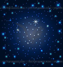 Night sky with stars - vector clip art in 2019 | Clip art ...