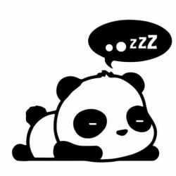 Sleeping panda | Panda | Cute drawings, Panda drawing, Panda art