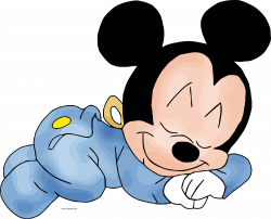 Baby Mickey Mouse Sleeping Clipart Png – Clipartly.com