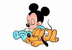 Gallery For Mickey Mouse Sleeping Clip Art - Baby Mickey And ...