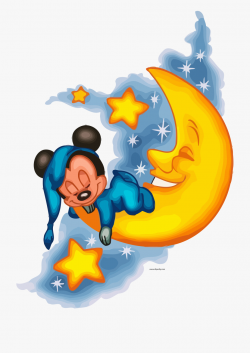 Baby Mickey Mouse And Friends Sleeping Clipart Png - Baby ...