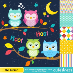 Cute Owl Clipart, Owl Clipart, Cute Owl Clip Art, Owl Clip ...