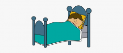 Boy Sleeping In Bed Clipart , Transparent Cartoon, Free ...