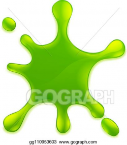 EPS Illustration - Slime green goo messy blobs splat. Vector ...