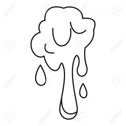 Slime Clipart Black And White