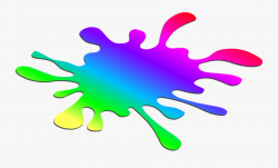 Rainbow Slime Clipart - Clipart Paint Splatter , Free ...