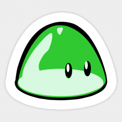 Green Blob Slime Face Emoticon