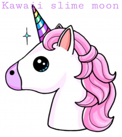 Kawaii slime moon | Unicorn drawing, Cute drawings, Unicorn ...