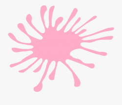 Slime Clipart Spilled - Pink Splat Clipart , Transparent ...