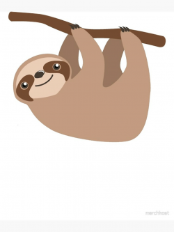 Cute Baby Cartoon Sloth Design | Poster