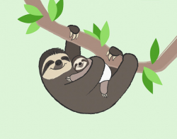 Baby sloth clipart clipartfest - WikiClipArt