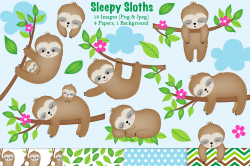 Sloth clipart, Sloth graphics & illustrations, Cute Sloths ...