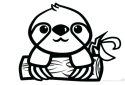 Cartoon Sloth Drawing | Free download best Cartoon Sloth ...