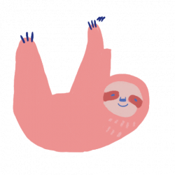 Sloth Love Sticker by Kaho Yoshida for iOS & Android | GIPHY