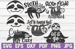 Sloth SVG Bundle | SVG Cut file | commercial use