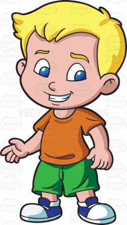 A smiling preschooler boy looking shy | Clipart | Boys, Cartoon ...