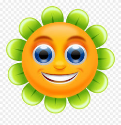 Clipart - Smiling Flower Clipart - Png Download (#391326) - PinClipart