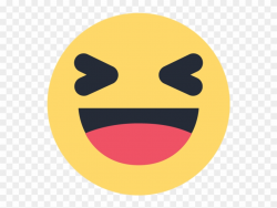 Facebook Haha Emoji Emoticon Vector Logo - Smile Icon Facebook Png ...