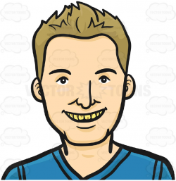 Close Up Of Blonde Man Smiling Showing Yellow Stained Teeth - Clip ...