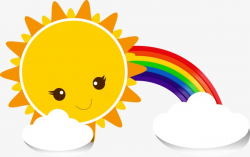 Rainbow With Clouds Clipart | Free download best Rainbow With Clouds ...