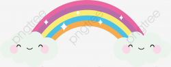 Smiling Rainbow Bridge, Vector Png, Rainbow, Bifrost PNG and Vector ...
