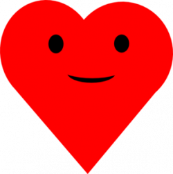 Red Heart Smile Clip Art at Clker.com - vector clip art online ...