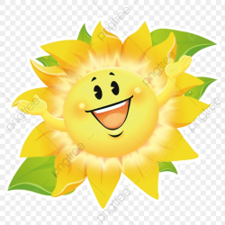 Sunflower, Smile, Sunflower Vector PNG Transparent Clipart Image and ...