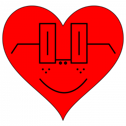 Free Clipart: Heart Smiley Face | JayNick