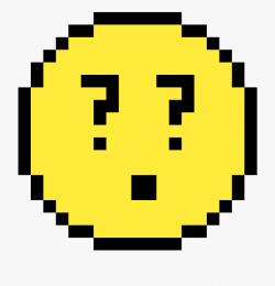 Question Face Clipart , Png Download - Simple Pixel Art Pac ...