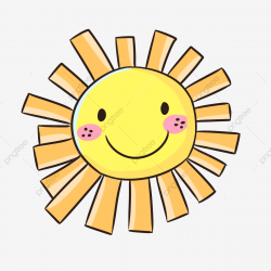 Cartoon Smiley Face Sun Hot Summer, Hot, Summer Sun, Smiley ...