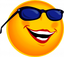 Happy Face With Sunglasses Clip Art N2 free image