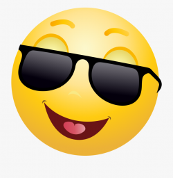 Smiling Emoticon With Sunglasses Png Clip Art #73321 - Free ...
