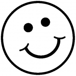 Smiley face black and white happy face clip art black and ...