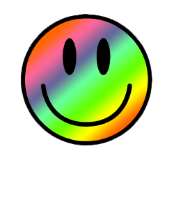 gif trippy rainbow MY EDIT smiley face transparent ...