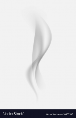 Gray Transparent Cigarette Smoke Waves