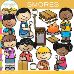 Smores Clip Art {Sequencing, Camping, and Snack Clip Art}