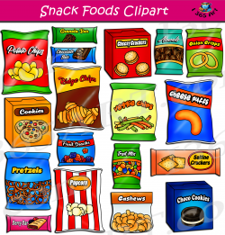 Snack Foods Clipart Set Download