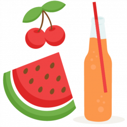Summer Snack Set SVG scrapbook cut file cute clipart files ...