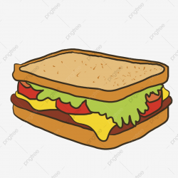 Delicious Snack Sandwich Illustration, Delicious Sandwich ...