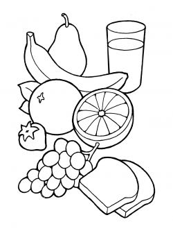 Healthy Food Clipart Black And White – Clipartxtras ...