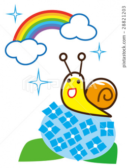 Rainbow snail - Stock Illustration [28821203] - PIXTA