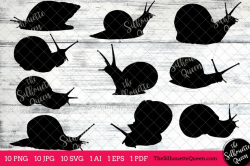 Sea Snail Silhouette Clipart Clip Art (AI, EPS, SVGs, JPGs, PNGs, PDF) ,  Sea Snail Clip Art Clipart Vectors - Commercial and Personal Use
