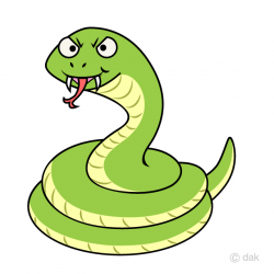 Free Angry Snake Coil Cartoon Image｜Illustoon