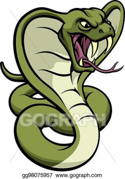 Vector Stock - Cobra snake viper mascot. Clipart ...