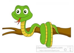 Snake On Tree Clipart