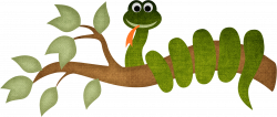 Snake Cartoon Clip Art A Tree Transprent - Png Download ...