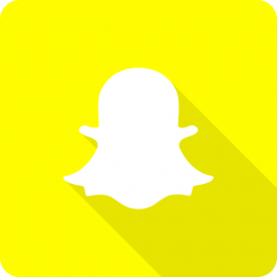 Chat, media, shadow, snap, snapchat, social, yellow icon