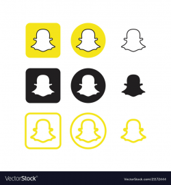 Snapchat social media icons