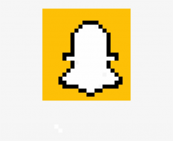 Snapchat Logo - Pixel Art Logo Snapchat - Free Transparent ...