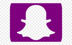 Snapchat Clipart Purple - Snapchat Grey Logo Png Transparent ...